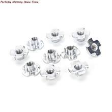 10PCS/lot M4 M5 M6 M8 M10 Threaded Insert Nut Furniture Nuts For Wood Hex Socket Screw Flanged Barbed Zinc 2024 - buy cheap