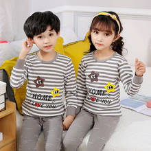 2020 New Kids Pajamas Cotton Long Sleeve Girl Sleepwear Cartoon Children Pyjamas Set Boys Girls Clothes Baby Tracksuit Nightwear 2024 - buy cheap