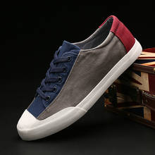 New Style Breathable Trend Men Canvas British Fashion Mixed Colors Casual shoes  Men's Vulcanize Shoes   A23-42 2024 - buy cheap