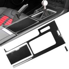 Carbon Fiber Car Gear Shift Storage Panel Trim Sticker for Ford Mustang 09-13 Automotive Interior Stickers 2024 - buy cheap