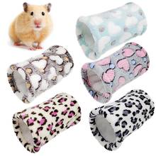 Hamster túnel cobaia cama de porco ouriço tubo de pelúcia chinchilas túnel pequeno animal dormir cama pet gaiola hamster acessórios 2024 - compre barato