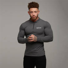 New Brand Bodybuilding Men's polo shirt men long Sleeve Slim fit gym clothing fitness mens polos t shirts Cotton polo homme 2024 - buy cheap