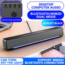Sound Bar Wired  Bluetooth-compatible Home FM Radio Surround SoundBar Bass Stereo Powerful Music Player Subwoofer PC Laptop 2024 - buy cheap
