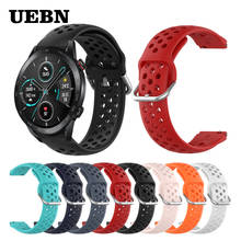 Ремешок UEBN силиконовый для Huawei HONOR Magic Watch 2 42 мм 46 мм, спортивный Воздухопроницаемый браслет для часов GT 2e GT2 2024 - купить недорого