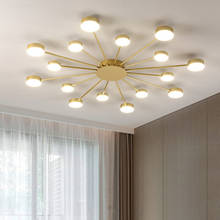 Lámpara LED para sala de estar, candelabro para el hogar, dormitorio, araña de techo moderna, iluminación, novedad 2024 - compra barato