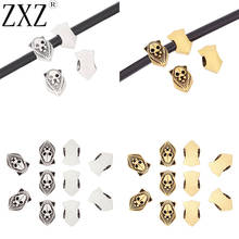 ZXZ-Cuentas espaciadoras de plata tibetana/oro con cabeza de león, abalorios para pulsera, accesorios para hacer joyas DIY, 30 Uds. 2024 - compra barato