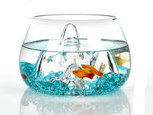 Transparente paisagem de vidro aquário sala estar pequeno criativo tanque peixe dourado sala estar tanque de peixes preguiçoso grande tanque de aquário 2024 - compre barato
