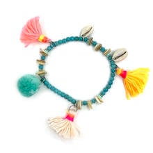 New Spring Bohemia Beach shell Bracelets Boho tassel Charm Bracelet seedBeads stone beads Bracelets for womem 2024 - buy cheap