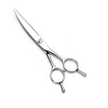 Professional Dogs Cats Pets grooming Hair Shears Hairdressing Scissors Cutting Shears Bent Up Curved Scissors with Scissor bags 2024 - buy cheap