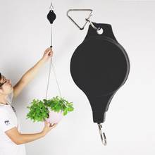 20-90cm Greenhouse Garden Baskets Plant Pots Hanging Basin Retractable Hook Retractable Hanging Basket Pull Down Hanger Pulley 2024 - buy cheap