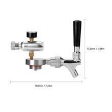 Mini Stainless Steel Beer Spear With Adjustable Tap With CO2 Injector For 2L 3.6L 5L Beer Growler Keg 2024 - buy cheap