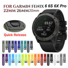 26 22 20mm Watchband For Garmin Fenix 7X 7 7S 6X 6S 6 Pro 5 5X 5S Plus 3HR Quick Release Silicone Easyfit Smart Wrist Band Strap 2024 - buy cheap