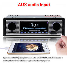 New 12V In Dash Bluetooth Hand-free Radio Vintage Bluetooth Vintage Car Radio MP3 Player Stereo USB AUX Classic Car Stereo Audio 2024 - buy cheap