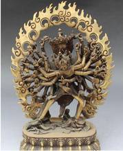 Copper Statue 11" Tibetan Buddhism Bronze Vajrayogini Vajravarahi Kalachakra Buddha Statue 2024 - buy cheap
