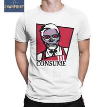 Мужская футболка KFC They Live Crazy 100% хлопок футболка с коротким рукавом Футболка с круглым вырезом Топы с принтом 2024 - купить недорого