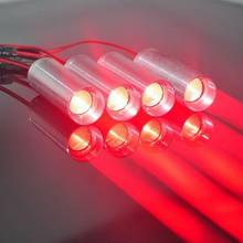 Módulo de laser com ponto vermelho, 4 peças, luz de palco 100 v-3.6v, 4.2 mw, ktv/bar, 22mm x 70mm 2024 - compre barato