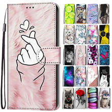 Leather Fundas for Samsung Galaxy A32 A52 5G Case A72 A12 A02 F62 M51 M62 A11 Flip Wallet Cute 3D Painted Card Slots Phone Cover 2024 - buy cheap