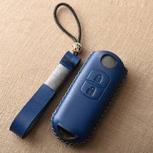 Genuine Leather Car Remote Key Cover Case For Mazda 2 3 6 Atenza Axela CX-5 CX5 CX 5 CX-7 CX-9 2015 2016 2017 2018 Smart 2024 - buy cheap