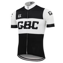 Ropa de ciclismo Retro GBC para hombre, jersey de manga corta para triatlón, equipo de bicicleta, color negro 2024 - compra barato