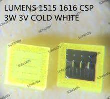 Paquete de chips de retroiluminación LED, 100 lúmenes, 3W, CSP 1616, 3V, blanco frío, 190LM, LCD, para aplicación de TV, A142AEAEBP28A 2024 - compra barato