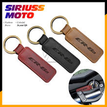 Motorcycle Keychain Cowhide Key Ring Case for Kawasaki ER-6N ER6N ER6F 2024 - buy cheap