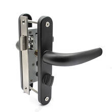 Flat Door Hardware Accessories Without Lock Cylinder With Insurance 43X25 Balcony Door Handle Lock Channel Lock 2024 - buy cheap