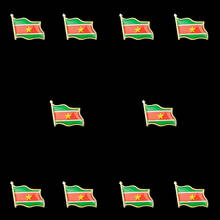 Брошка на лацканы с изображением флага Суринама, 10 шт. 2024 - купить недорого