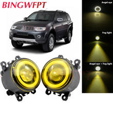 2 pçs acessórios do carro lâmpada led luz de nevoeiro anjo olho para mitsubishi l200 outlander pajero/pajero esporte para triton mn/ml 2024 - compre barato