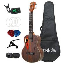 Ukelele Tenor de 26 pulgadas, guitarra hawaiana con orificio de sonido de uva, 4 cuerdas, juego de Ukelele de palisandro con bolsa 2024 - compra barato