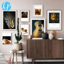 Art Horn Violin Still Life Poster Nordic Style Waterproof Ink Canvas Print Painting Modern Bedroom Decoration 2024 - buy cheap