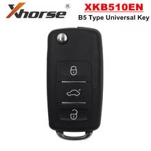 Xhorse XKB510EN B5 Тип 3 кнопки английская версия универсальный дистанционный ключ для VVDI инструмент для ключей 2024 - купить недорого
