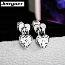 Valentine's Day gift silver 925 heart earring Love Locks Stud Earrings for women 925 sterling silver fine jewelry brinco ER100 2024 - compre barato