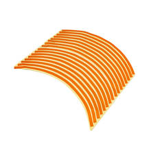 POSSBAY Orange Universal Bicycle Motorcycle Car 17"18"19" Reflective Wheel Rim Stripe Tape Stickers Decals 2024 - buy cheap