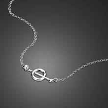 Hot Sales 100% 925 Sterling Silver Choker Necklace for Women Chain Smalll Love Necklace Pendant on neck Bohemian Chocker Jewelry 2024 - buy cheap