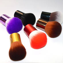 Pincel cosmético para maquiagem, escova macia para aplicação em pó, blush e maquiagem portátil em 6 cores 2024 - compre barato