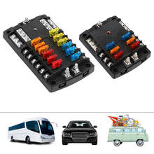 Fuse Box Holder Plastic Cover 60V 300A 6 Ways 12 Ways Blade Fuse Block Block & Warning Indicator For Auto Car Marine Trike 2024 - buy cheap