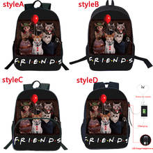 Cool 4 Styles Friends Backpack Boys Girls Cat School Bag Student Bookbag Back to School Gift Teens Travel Rucksack Surprise Gift 2024 - buy cheap