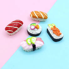 Newest 3D Colorful Food Bread Cake Sushi Resin Cabochons 5pcs/Lot Kwaii DIY Jewelry Findings Embellishments Scrapbooking Cameo 2024 - buy cheap