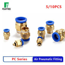 5/10PCS PC Air Pneumatic Fitting Quick Connector M5 4 6 8 10 12mm Male Thread 1/4" 1/2" 1/8" 3/8" Compressed Hose Tube Fittings 2024 - buy cheap