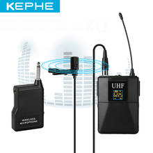 KEPHE Professional UHF Wireless Microphone System Lavalier Lapel Mic Receiver + Transmitter for Camcorder Recorder Microphone 2024 - buy cheap