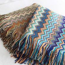 Bohemia Knitted Tassels Blanket Home Bedding Sheet Coverlet Baby Plaid Bedspread Bathing Wraps 2024 - buy cheap