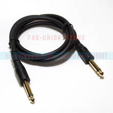 Cable Mono Jack para guitarra de 6,35mm, Cable de plomo, línea de instrumento, 1/4 ", TS, enchufe macho a macho, Cable de Audio desequilibrado 4N OFC, bajo ruido, 1M 2024 - compra barato