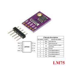 LM75 LM75A модуль датчика температуры s высокоскоростной I2C IIC интерфейс высокой точности LM75AD 2024 - купить недорого