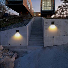 Lámpara Led de aluminio para exteriores, luz de pared negra Ip65, moderna para escaleras, dormitorio, cabecera, baño, iluminación, 5WCOB 2024 - compra barato