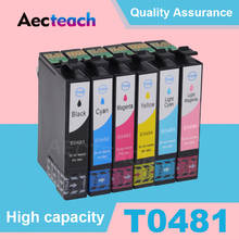 Aecteach Compatible Ink Cartridge For EPSON T0481 T0482 T0483 T0484 T0485 T0486 For Stylus Photo R200 R220 R300 R300M Printer 2024 - buy cheap