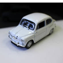 Модель автомобиля из сплава 1/43 ABARTH 850 TC 1963, Классическая статическая модель, украшение для взрослых, коллекционная игрушка для мальчиков, подарок на день рождения 2024 - купить недорого