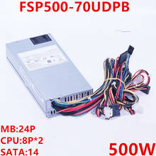 Novo original psu para fsp 80plus platinum 1u 500w comutação da fonte de alimentação FSP500-70UDPB 2024 - compre barato