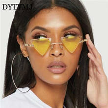 DYTYMJ 2020 Triangle Retro Sunglasses Women Luxury Brand Glasses For Women/Men Vintage Eyeglasses Women Mirror Oculos De Sol 2024 - buy cheap