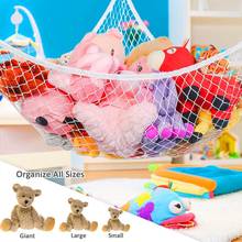 2021 New Mesh Net Toy Hammock Corner Stuffed Animals Kids Baby Hanging Storage Organizer 2024 - buy cheap