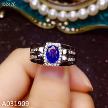 KJJEAXCMY-Anillo de Plata de Ley 925 con incrustaciones de zafiro natural, joyería de boutique, soporte de detección popular 2024 - compra barato